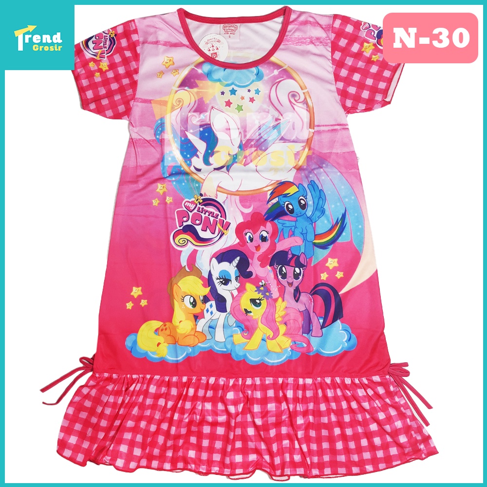 Daster Anak Little Pony / 10-13 tahun / Baju Anak Perempuan / Dress anak Jumbo / Little Pony / DS