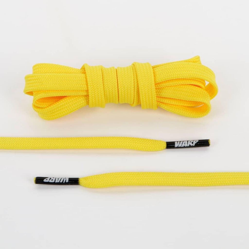 WARP LACES - Butterscotch Yellow Flat Laces 125cm