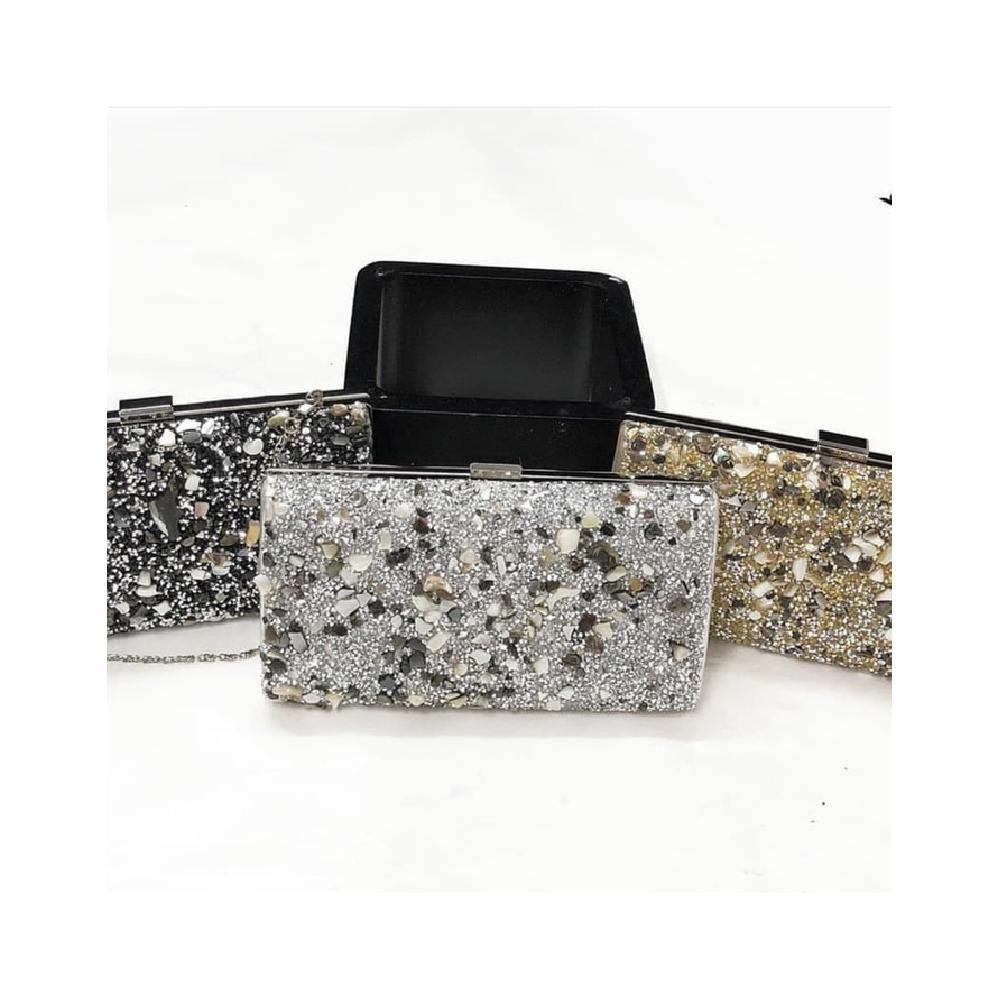 CLUTCH TAS PESTA DeStone Gold