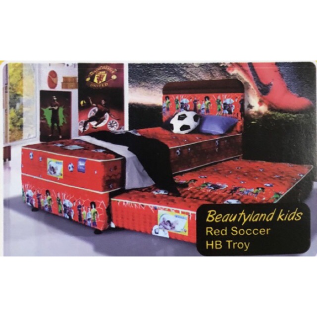 [American Pillo] Springbed 2in1 Beautyland + Sandaran bonus bantal dan guling