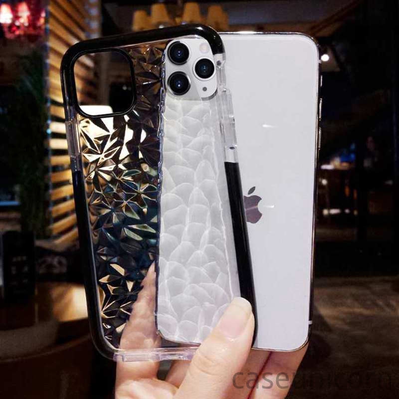 Soft Case TPU Transparan Motif Berlian Untuk iPhone 11 12 13 14 Pro X XR XS Max 6 6s 7 8 Plus SE 2020 11 Pro Max 7Plus