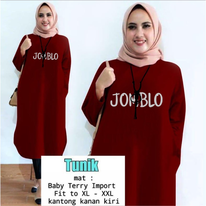 TUNIK JOMBLO /TUNIK KEREN/ TUNIK MAMACHI / TUNIK POLOS/ TUNIK CEWEK / TUNIK MUSLIM