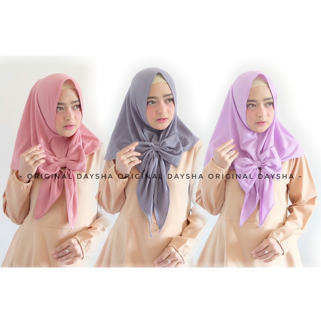 Instan Meyka Ribbon hijab terbaru jilbab instan motif 