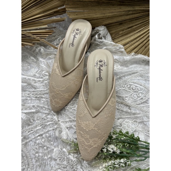 sepatu Rafaizoutfit sepatu johana cream tinggi 5cm tahu