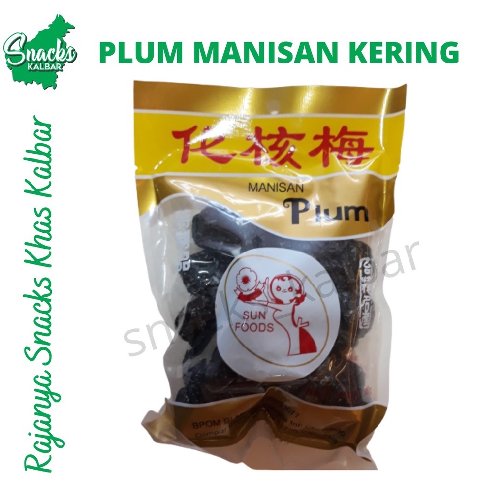 

Manisan Plum Hitam tanpa biji "Sun Foods" 300 gram