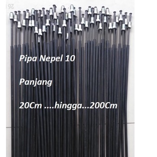 Aneka Pipa Selang slang Rem Nepel kunci 10 Besi  Diameter 5 mm Panjang 20cm,25,30,40,50,60,75,90,100,125,150,175,200 cm Cocok Universal