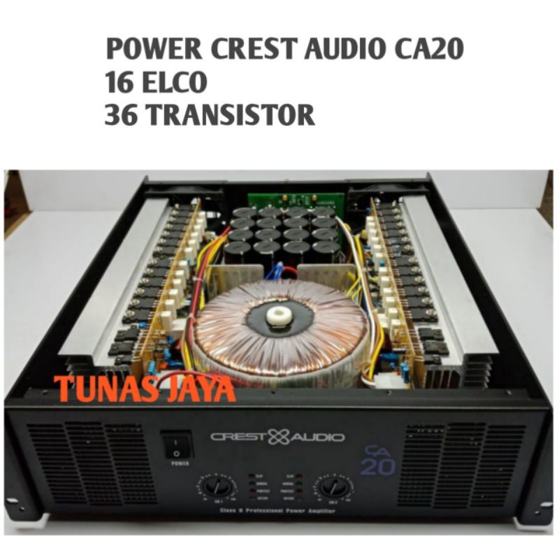 POWER AMPLI CREST AUDIO CA20 / POWER CREST AUDIO CA20