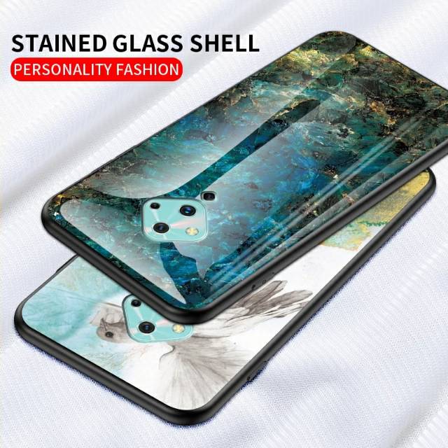 Marble Glass Case Vivo S1 Pro S1Pro VivoS1Pro Softcase Hardcase Casing HP
