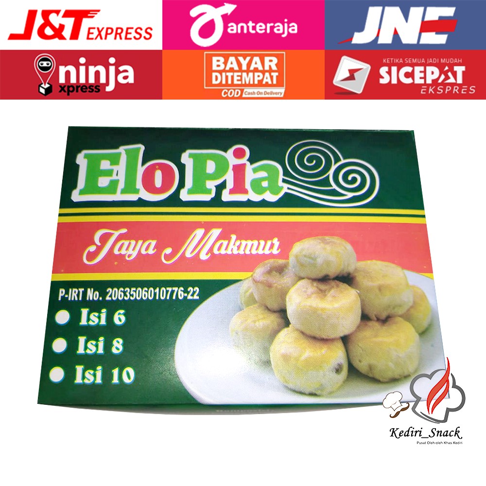 

(KEDIRI SNACK) Bakpia Elo Pia Elo Kue Oleh Oleh Khas Kediri