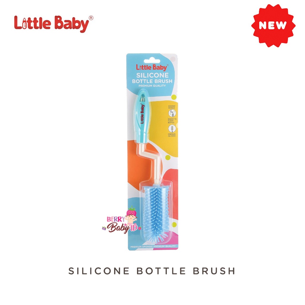 Little Baby Silicone Bottle Brush Sikat Botol Bayi Dari Silikon Lembut Berry Mart