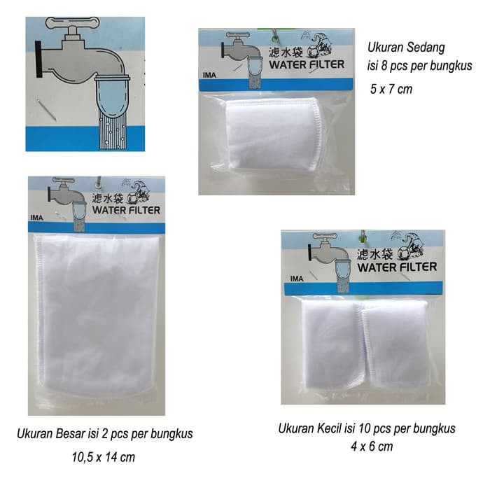 Doky Water Filter - Saringan Keran Air Dari Kain