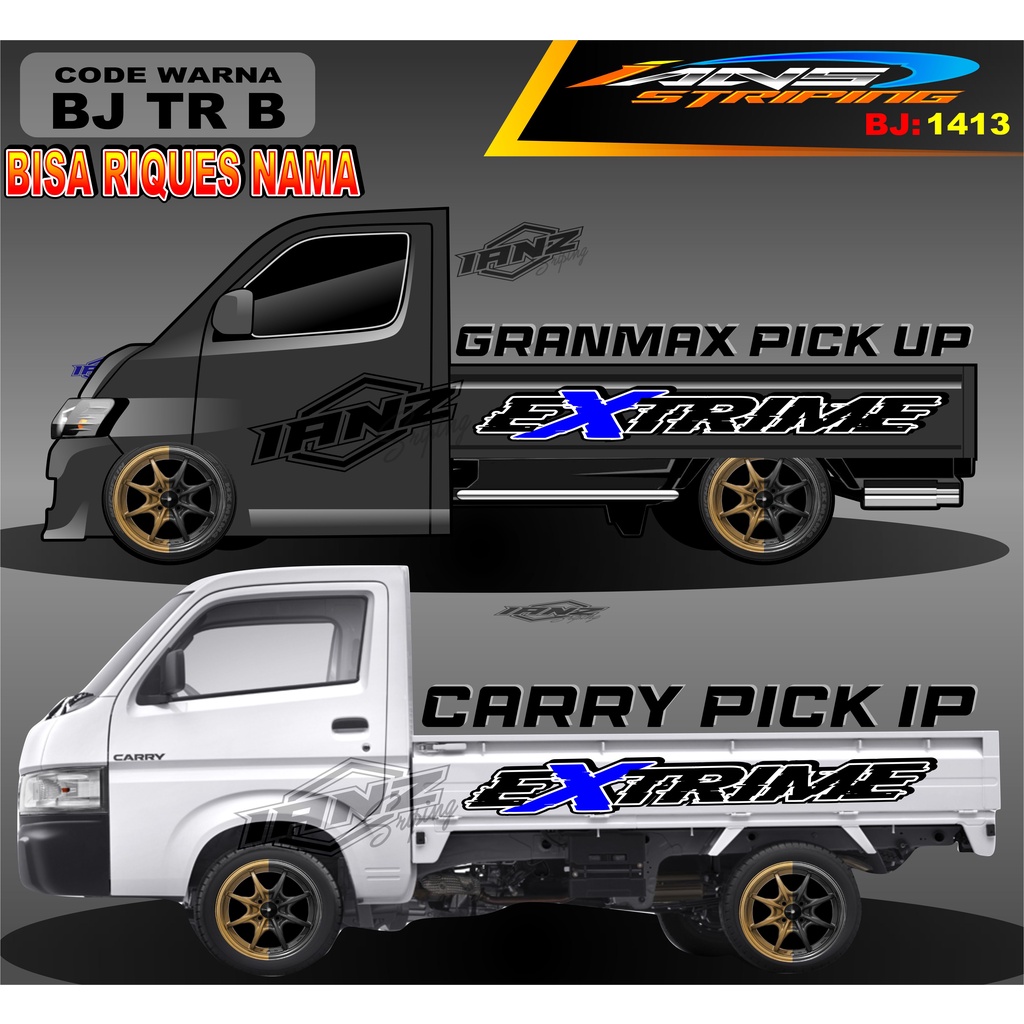 STICKER TULISAN GRANMAX PICK UP / STICKER BAK SAMPING GRANMAX / DECAL STICKER GRANMAX PICK UP