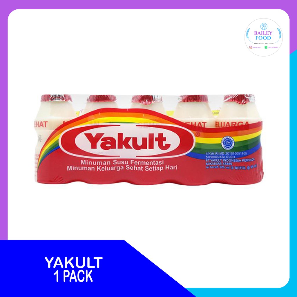 

YAKULT/YAKULT 1 PACK ISI 5/minuman probiotik/minuman sehat/minuman segar