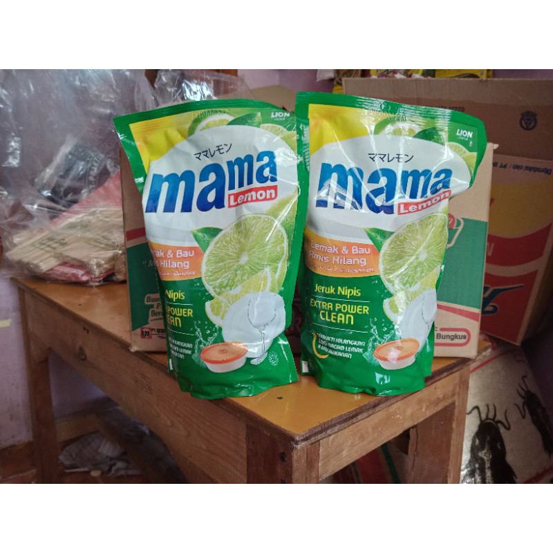 PROMO MAMA LEMON JERUK NIPIS/CAIRAN PENCUCI PIRING Refill 800ml (COD)
