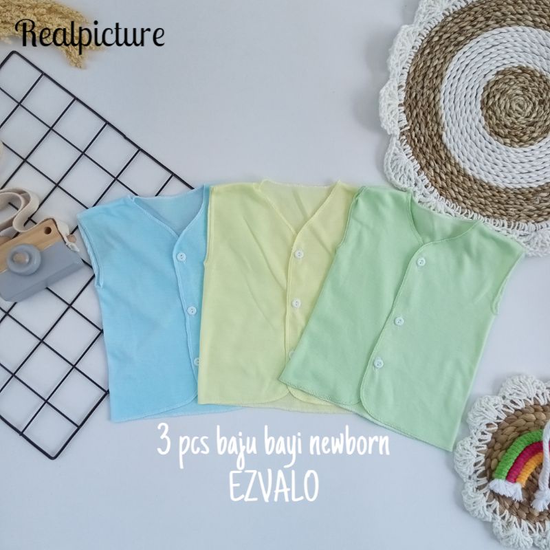 3 pcs baju bayi baru lahir new born