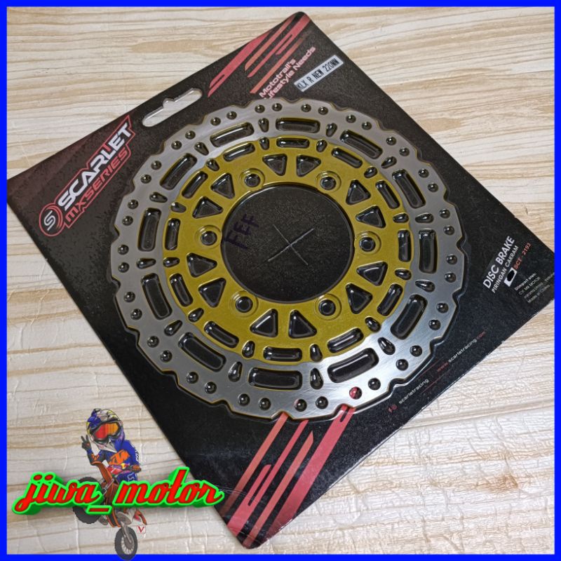 piringan cakram belakang Dtracker KLX BF 150 220mm scarlet MX series