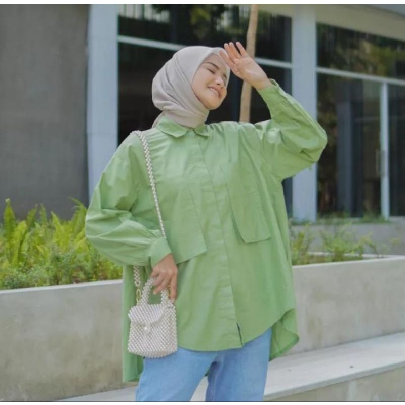 kameja wanita yang lagi trend/atasan wanita kekinian/atasan baju wanita model terbaru