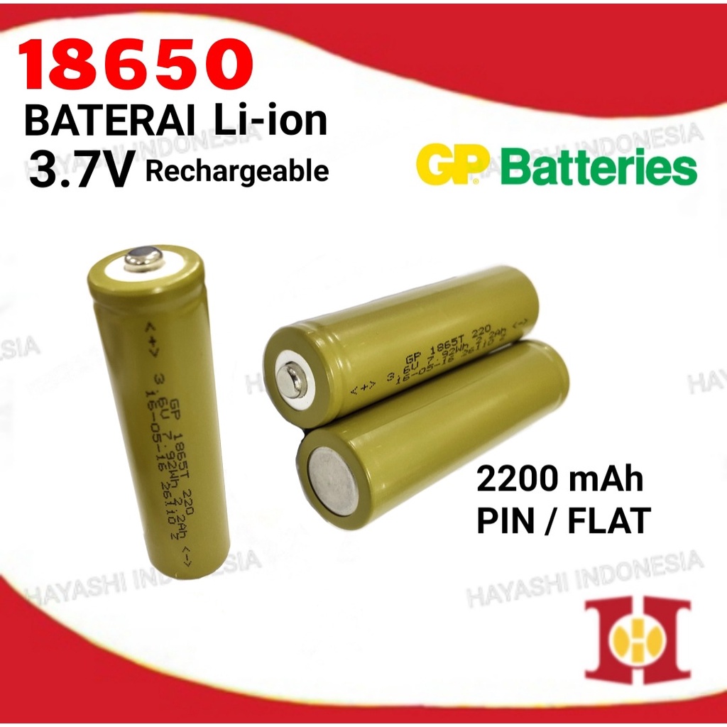 Baterai 18650 Batre Cas Isi Ulang Mainan Senter Powerbank Laptop