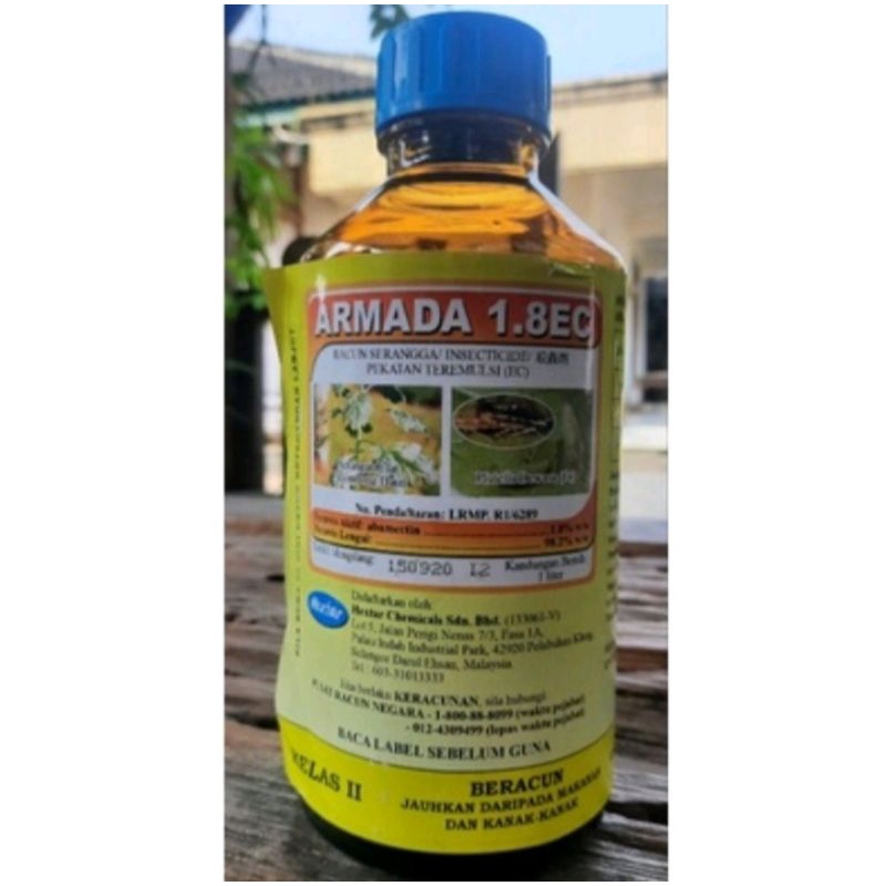 Insektisida ARMADA 1.8 abametin kemasan 1liter - ORIGINAL abamektin terbaik MALAYSIA