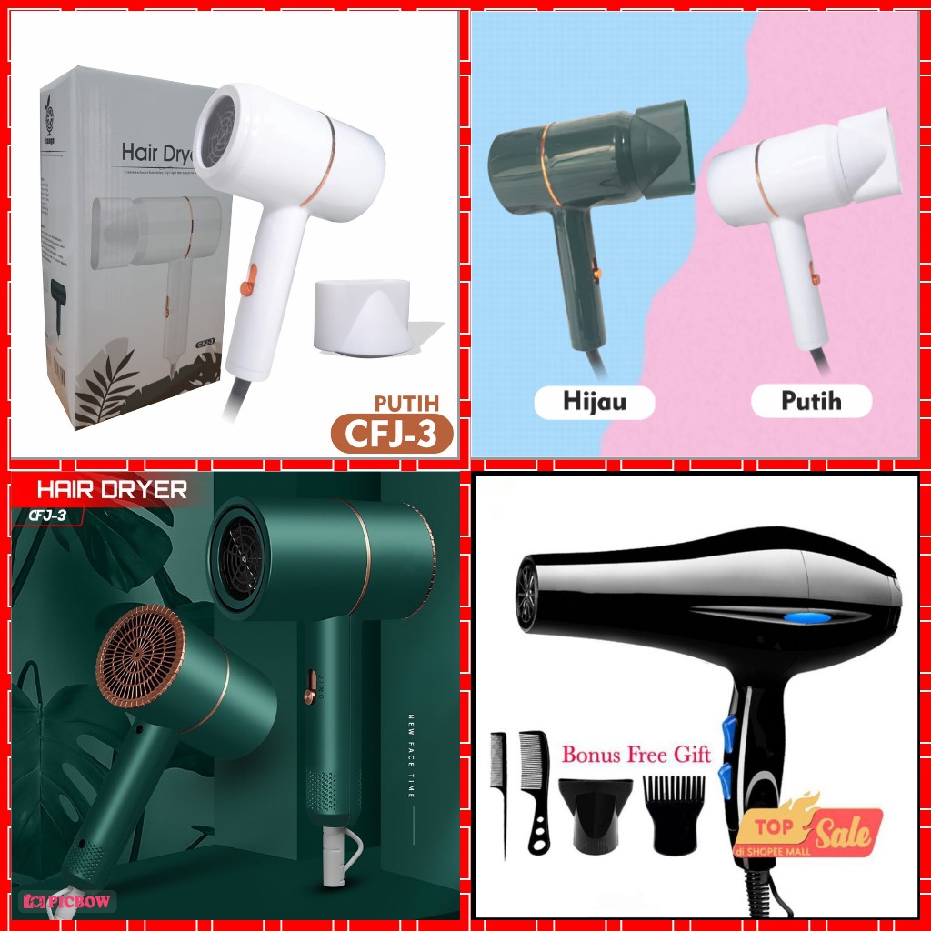 rumah_kita2020 Pengering Rambut Listrik Hair Dryer Profesional Blue Ray Rambut Jadi Sehat