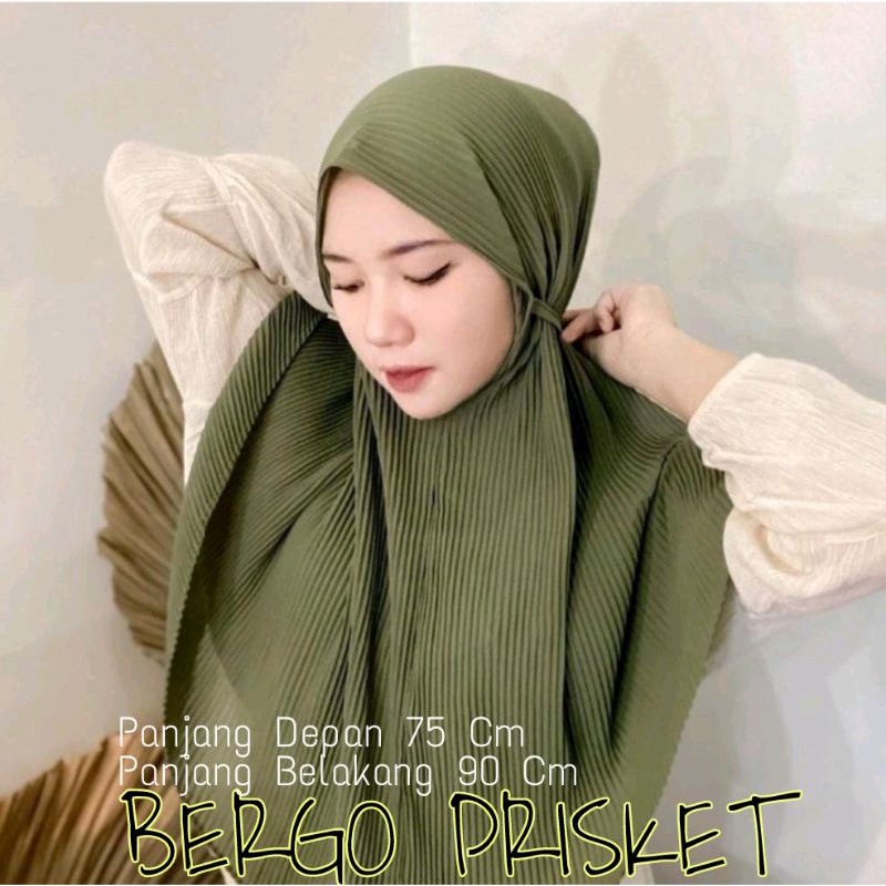 Bergo Maryam Plisket Full Lidi Premium PD 75 CM PB 90 CM