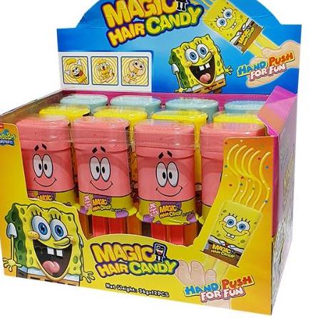 

Stock New Korean Magic Hair Candy / Korea Viral Squidward Spongebob Candy / Magic Hair Candy Viral