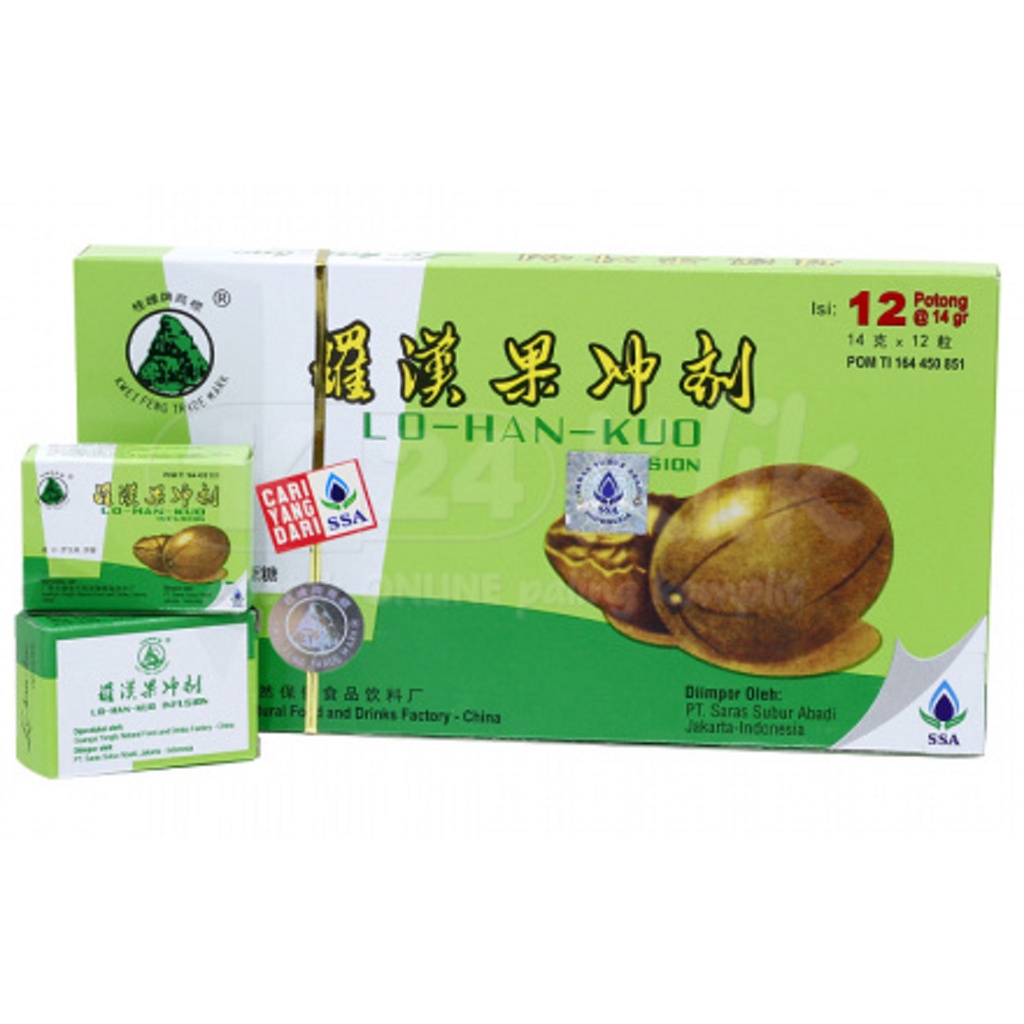 

Lo Han Kuo Infusion / Minuman Penyegar / Panas Dalam / Batuk (12x14g)
