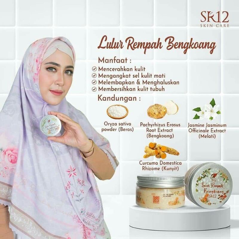 Lulur Rempah Bengkoang/Lulur SR12/Lulur bengkoang/Luluran/SR12 Herbal Skincare
