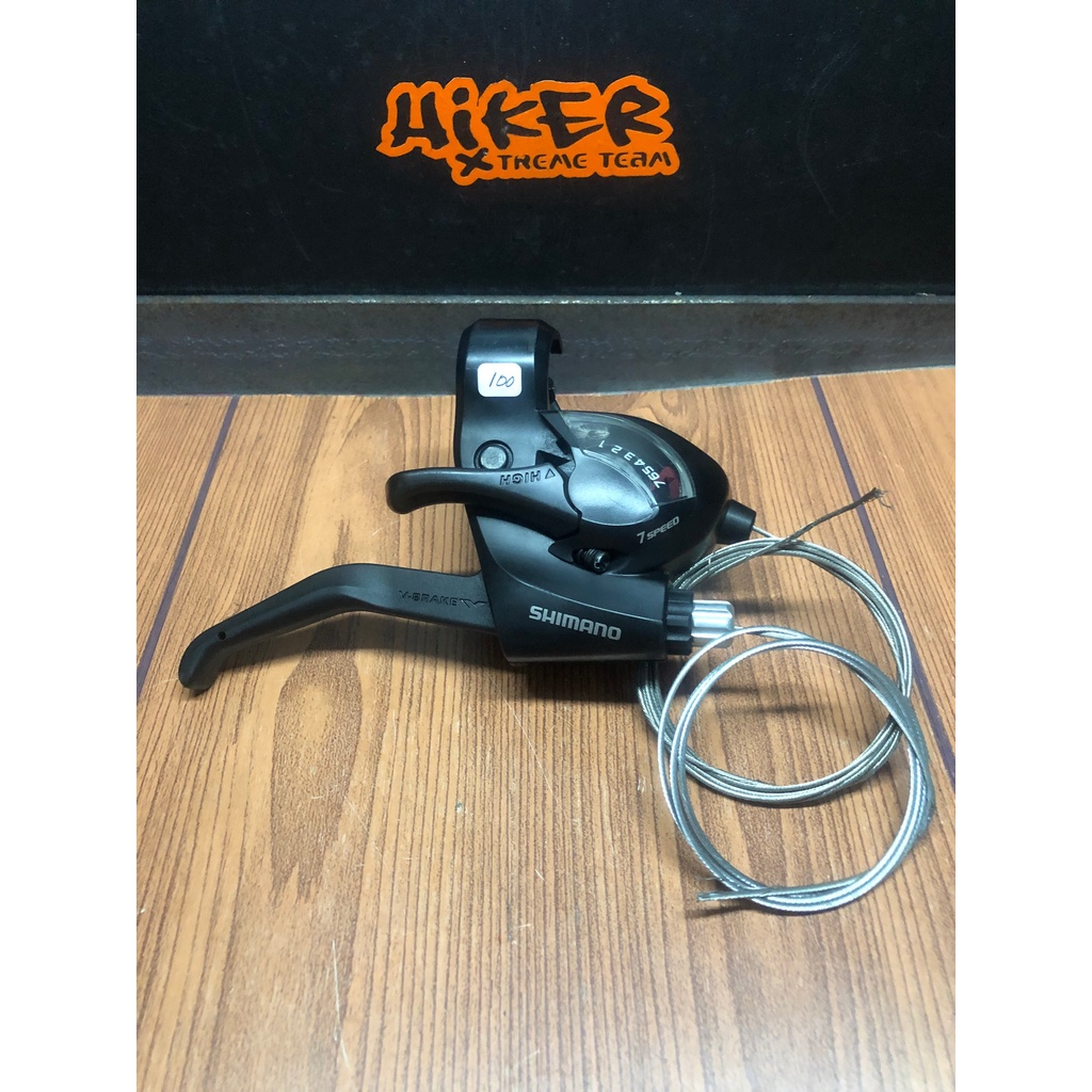 Brifter Mekanik Kanan Brake Shifter MTB Seli Sepeda Lipat Road Shimano EF41 7R Untuk 7 Speed Bekas N