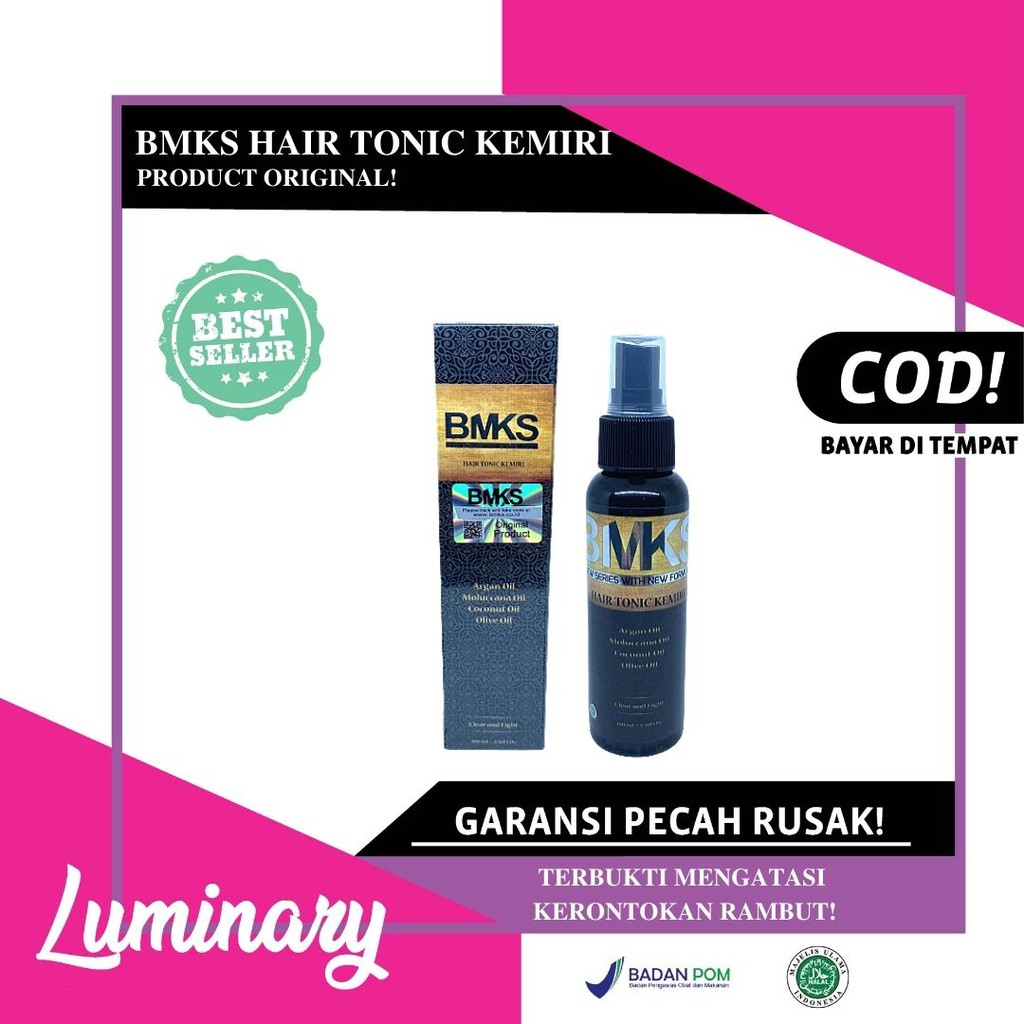 BMKS Hair Tonic Kemiri Penumbuh Rambut Perawatan Rambut Keratin Hair Treatment Rambut Rusak Rontok Original BPOM