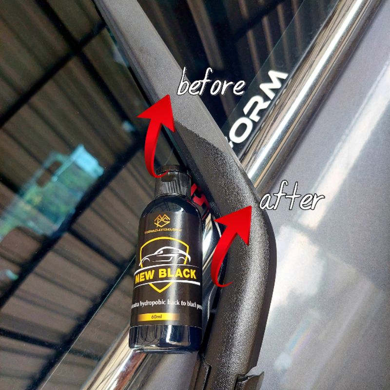 NEW BLACK premium 250ml [Penghitam motor/mobil, Trim Restorer, Dasboard, Body motor/ mobil]