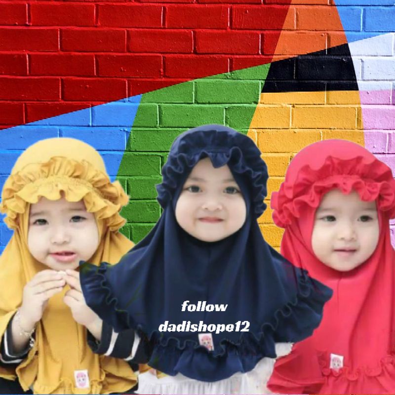 jilbab anak SYIRIA KRIWIL GOTIK | Hijab Anak Murah Usia 1 - 3 Tahun Kerudung Anak Perempuan Murah Hi