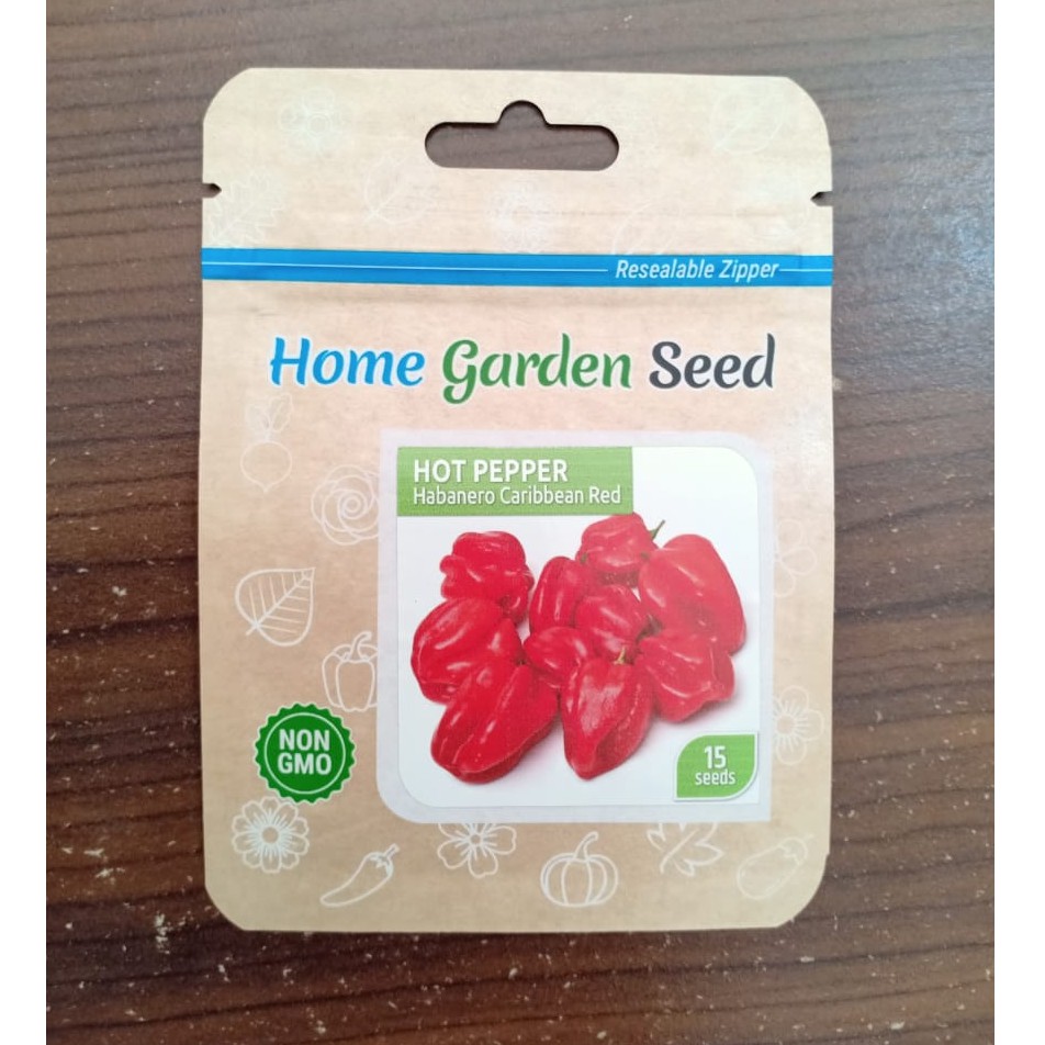 HGS - benih cabe HABANERO CARIBBEAN RED isi 15 biji - benih cabe unik