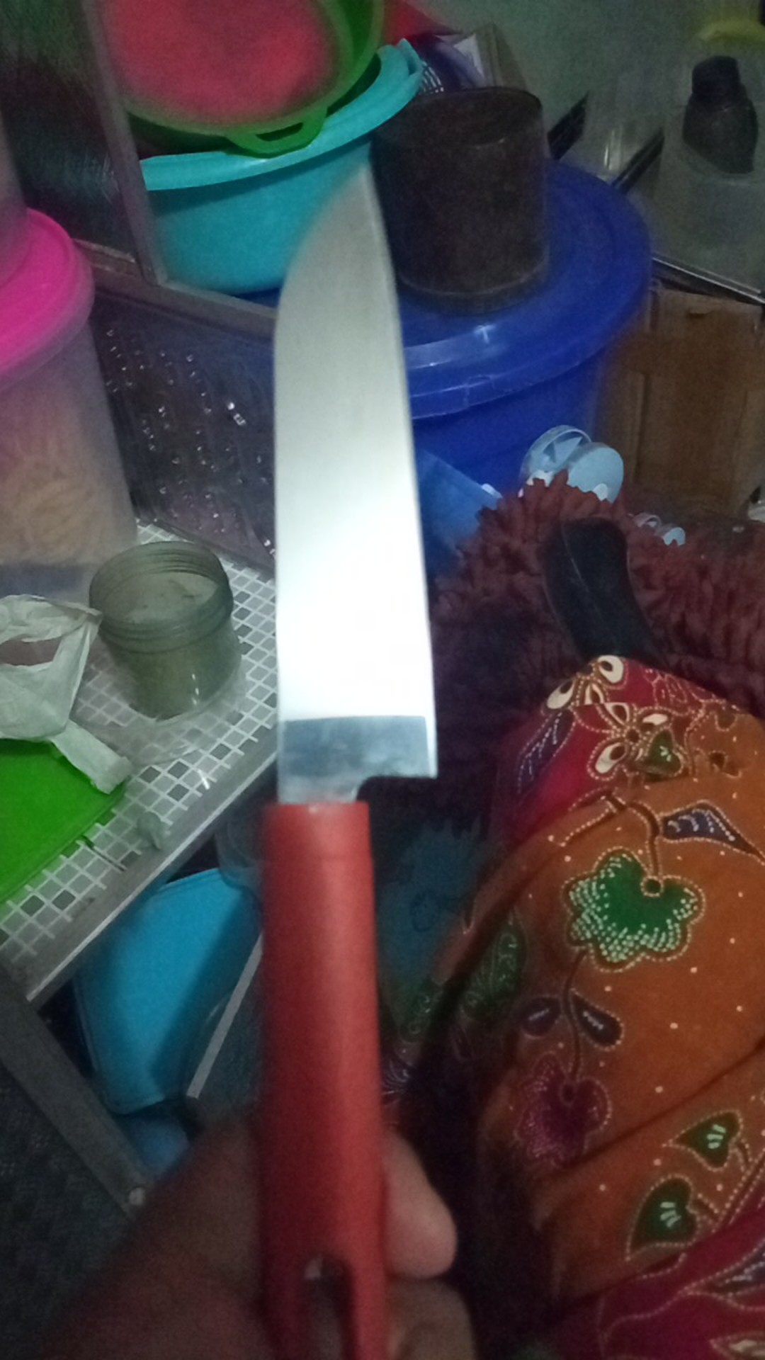 Pisau Dapur + Sarung / Pisau Kupas Sayur Buah Super Tajam Dapur Stainless
