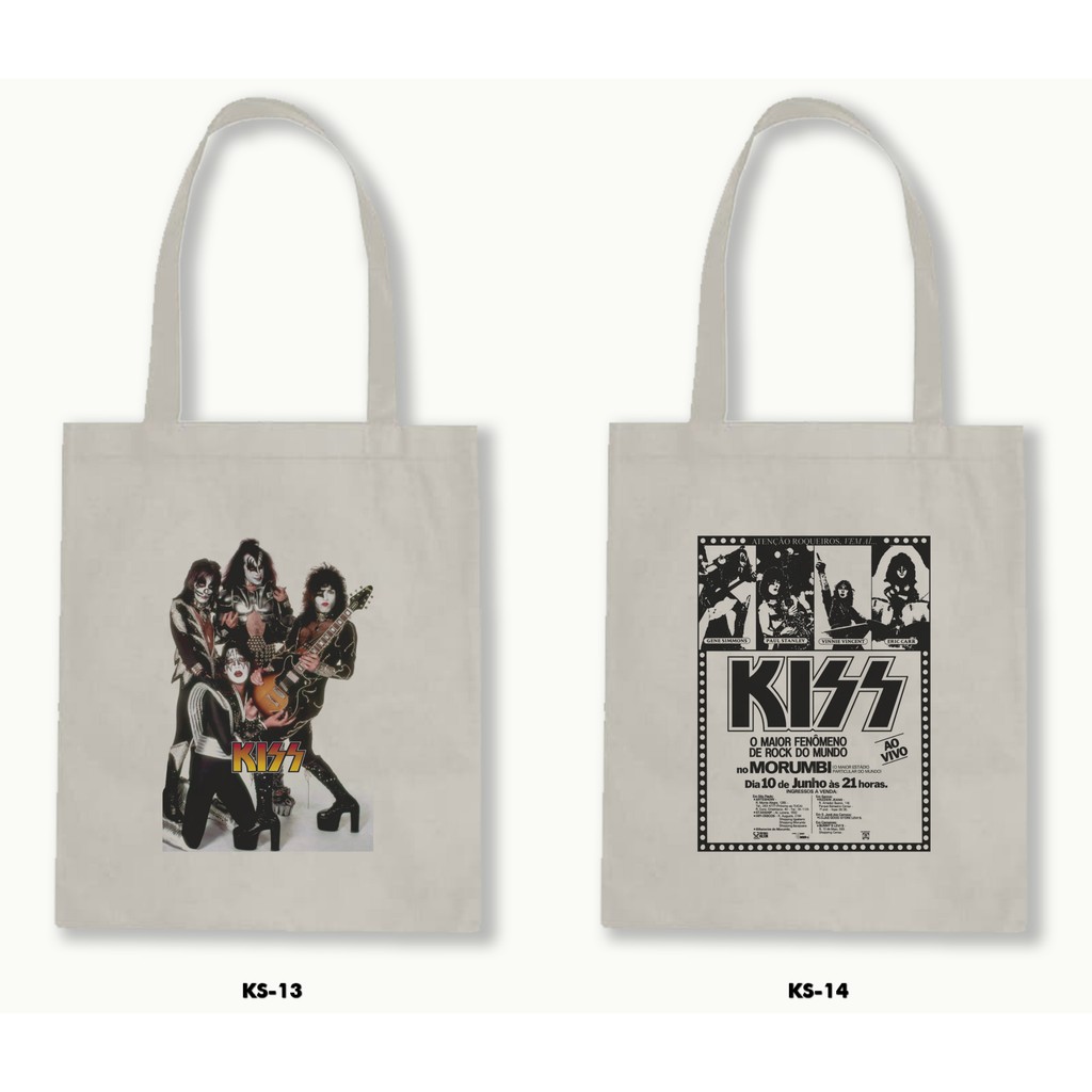 TOTE BAG BLACU - KISS .01