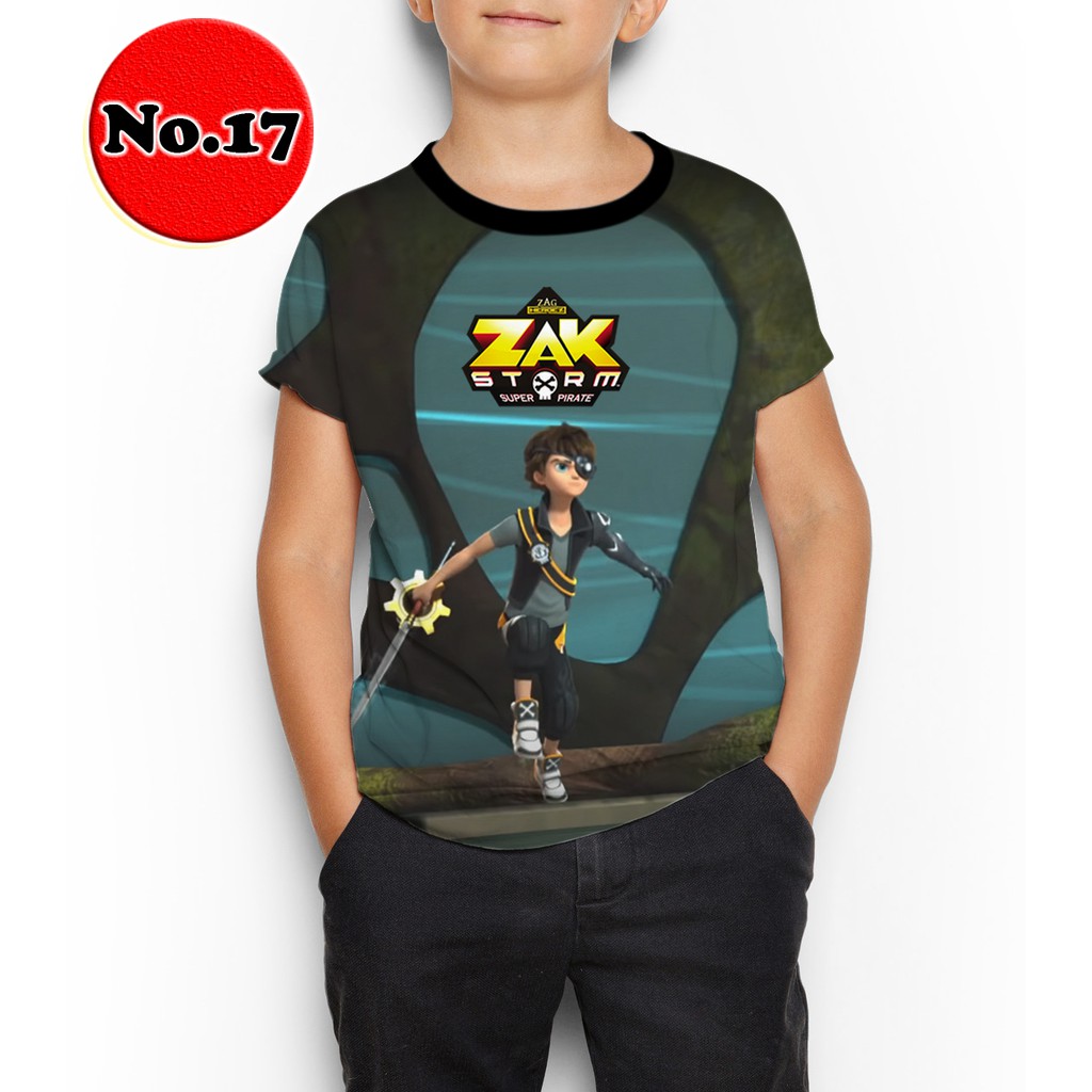 KAOS ZAK STORM 17 SERIAL TV KARTUN ANAK BAJU ANAK