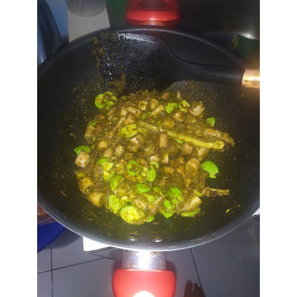 

Cumi pete sambal ijo