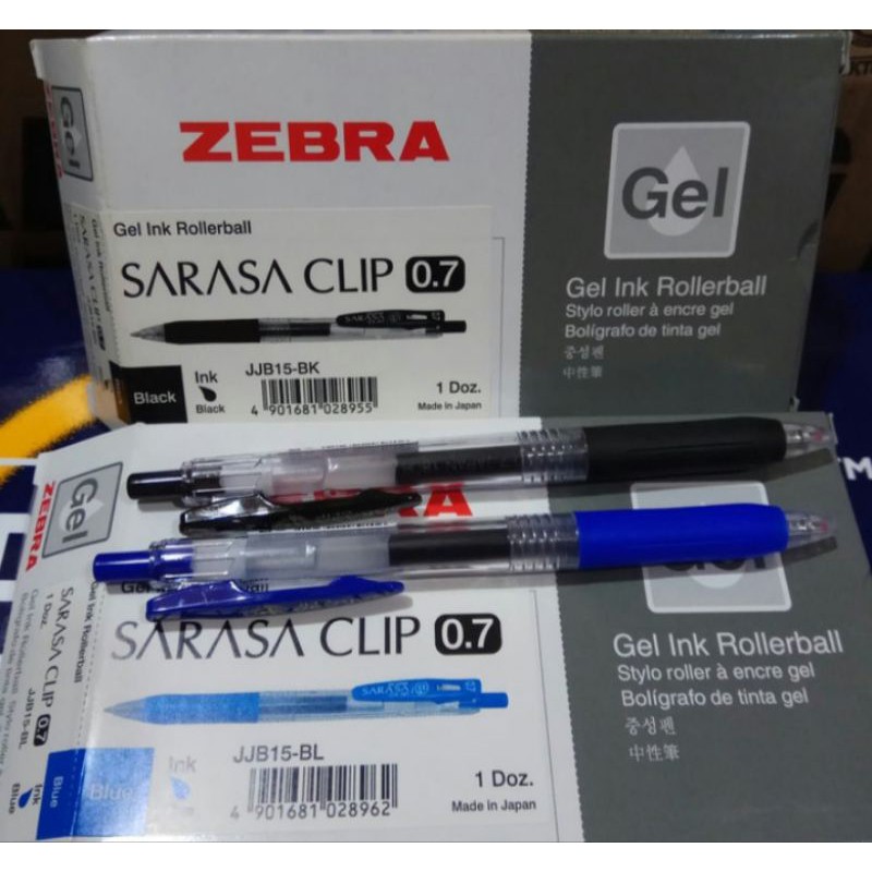 

Pulpen/bolpoint zebra sarasa clip 0.7