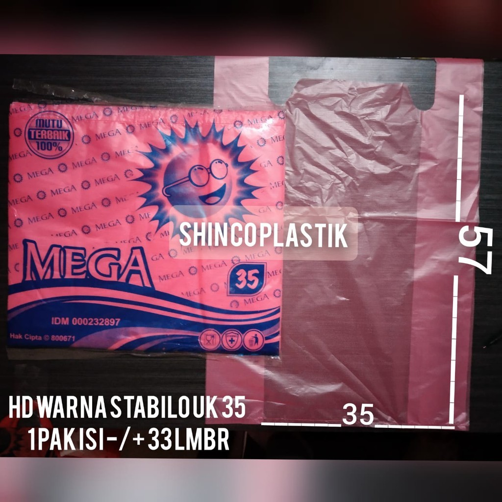 

kantong plastik warna stabilo ukuran 35