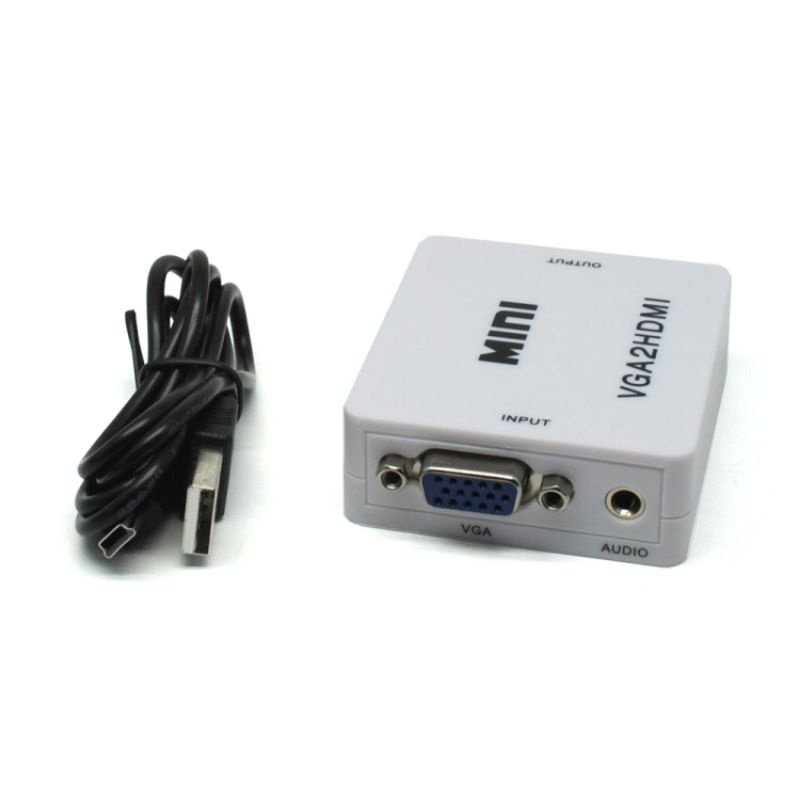 Converter VGA TO HDMI Mini Adapter HD 1080P VGA2HDMI