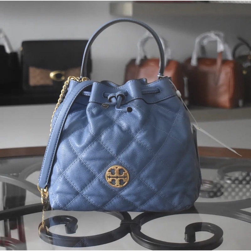 TB WILLA SMALL DRAWSTRING BLUEWOOD