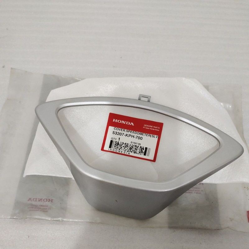 Cover list speedometer spedo Speedo spido Honda Supra 125 silver ORIGINAL 53207-KPH-700