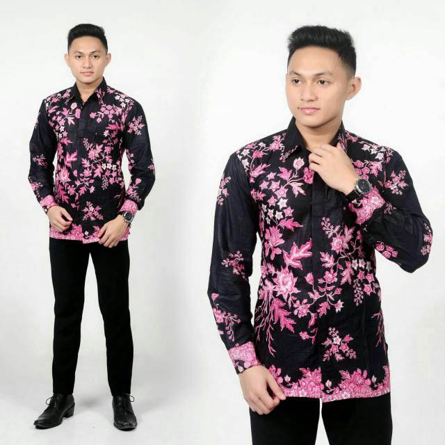 Kemeja cibulan || kemeja batik bunga sakura