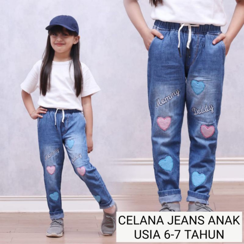 Celana jeans anak usia 6 7 tahun