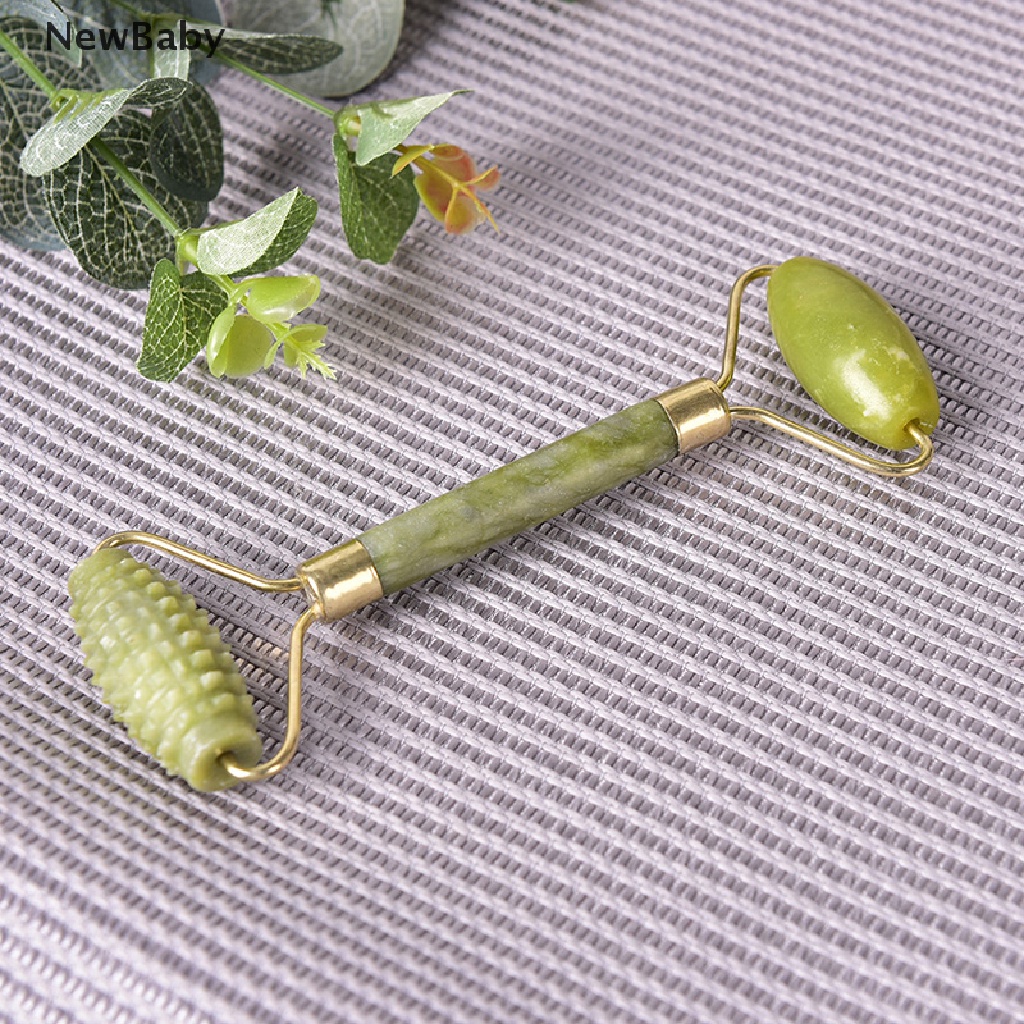 NewBaby 1Pc Women Men Facial Massager Body Head Neck Foot Nature Beauty Tool Jade ID