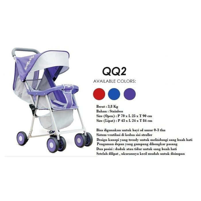 Makassar - Stroller Seebaby QQ2 | Kereta Bayi Cabin Size | Kereta Dorong Bayi