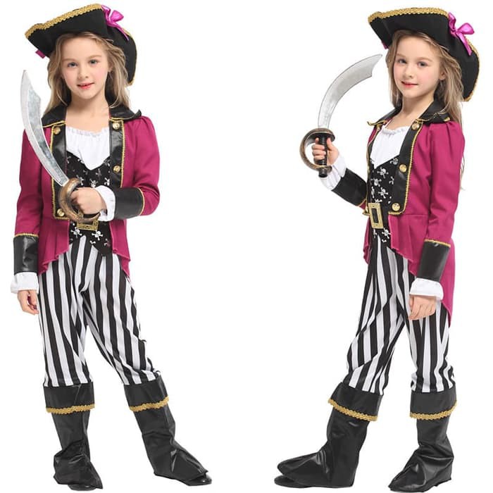 PIRATE GIRL costume cosplay haloween kostum anak bajak laut perempuan3