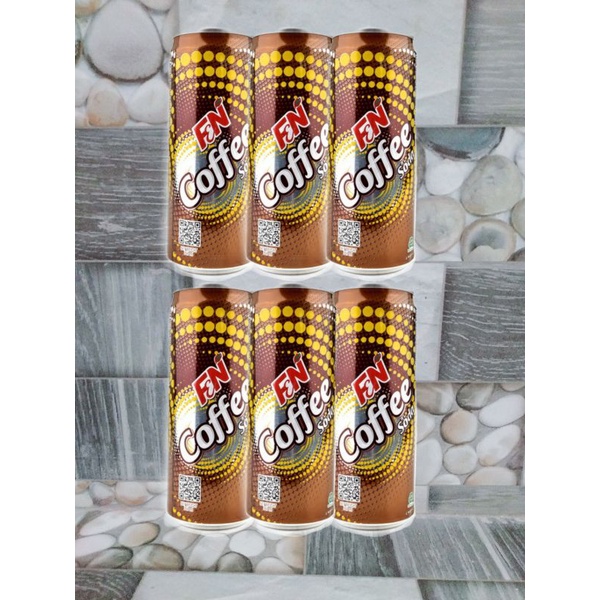 

6 kaleng f&n kopi soda can 325 ml minuman kaleng soda