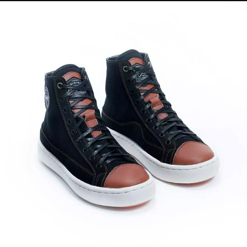 Sepatu Sneaker Pria Exodos57 - Lampero - Black Tan