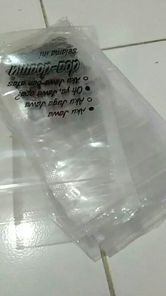 Standing Pouch Sablon 12x20